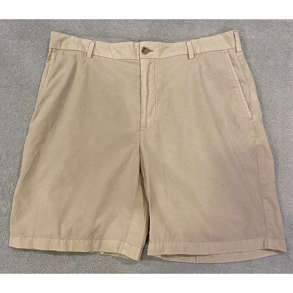 Peter Millar Shorts Crown Sports Mens 35 Beige Chino Outdoors Light Golf Mens